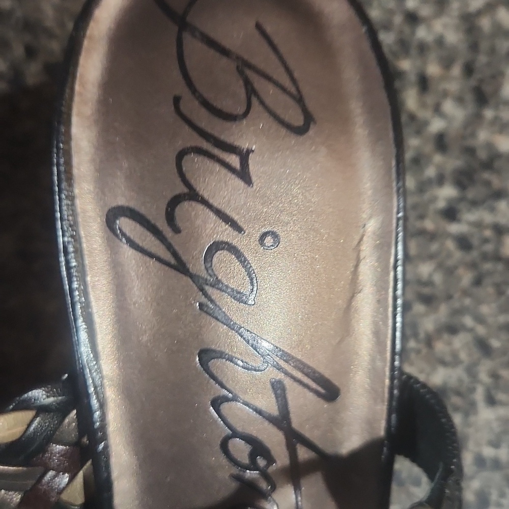 Brighton Tress sandals women's size 7 EUC tricolor - Picture 4 of 10